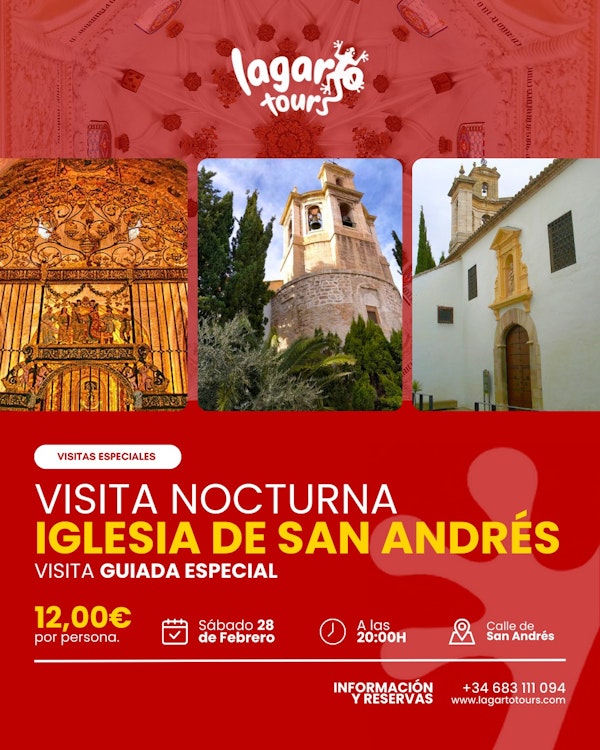 DÍA DE ANDALUCÍA: Visita guiada nocturna a la Iglesia de San Andrés - Lagarto Tours